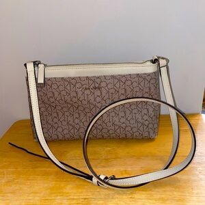 Calvin Klein Women's CK Logo Print Crossbody Bag